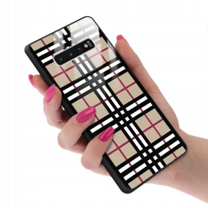 Etui GLASS do SAMSUNG S10 PLUS Case Kratka Wzory