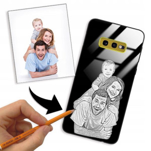 Etui Glass do SAMSUNG S10e Rysunek Własne Zdjęcie