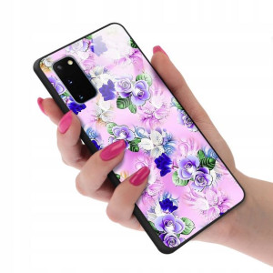 Etui Glass do SAMSUNG S20 5G Kwiaty Flower Wzory