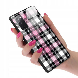 Etui GLASS do SAMSUNG S20 FE Kratka Pattern Wzory
