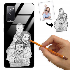 Etui Glass do SAMSUNG S20 FE Rysunek Własne Foto