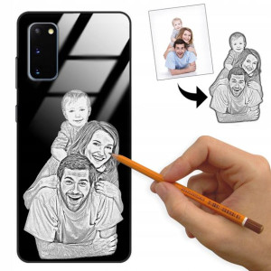 Etui Glass do SAMSUNG S20 Rysunek Własne Zdjęcie