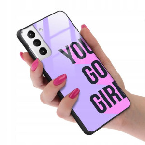 Etui Glass do SAMSUNG S21 PLUS Kobiece Girl Wzory