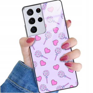 Etui Glass do SAMSUNG S21 ULTRA 5G Słodkie Wzory