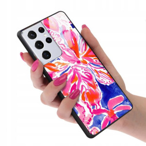 Etui Glass do SAMSUNG S21 ULTRA Wiosenne Top Wzory