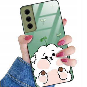 Etui Glass do SAMSUNG S21FE Case Słodkie Top Wzory