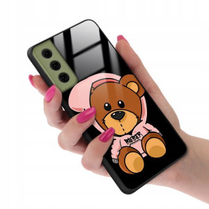 Etui Glass do SAMSUNG S21FE Teddy Bear Top Wzory
