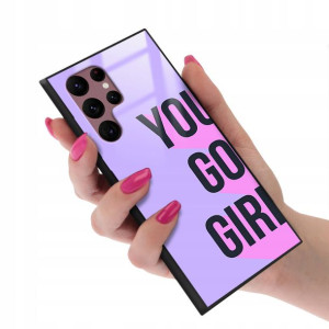 Etui Glass do SAMSUNG S22 ULTRA Kobiece Girl Wzory