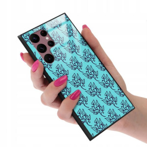Etui GLASS do SAMSUNG S22 ULTRA Kwiatowe Top Wzory