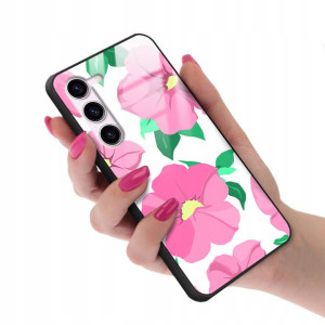 Etui Glass do SAMSUNG S23 Kwiatowe Spring Wzory