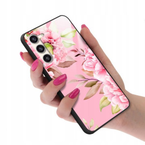 Etui Glass do SAMSUNG S23 PLUS Kwiaty Spring Wzory