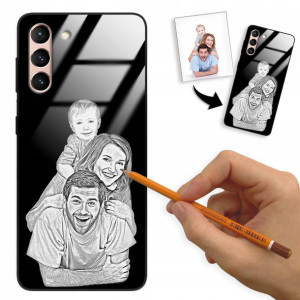 Etui Glass do SAMSUNG S30 Rysunek Własne Zdjęcie