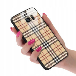 Etui GLASS do SAMSUNG S7 EDGE Case Kratka Wzory