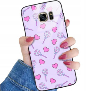 Etui Glass do SAMSUNG S7 EDGE Case Słodkie Wzory