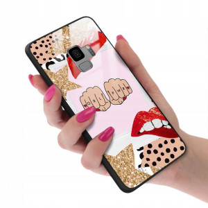 Etui Glass do SAMSUNG S9 Dziewczęce Girl Top Wzory