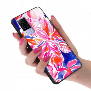 Etui Glass do VIVO S9E Wiosenne Flower Top Wzory
