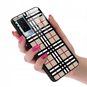 Etui GLASS do VIVO V21E 5G Case Kratka Top Wzory