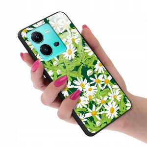 Etui GLASS do VIVO V25 5G Kwiaty Wiosenne Wzory