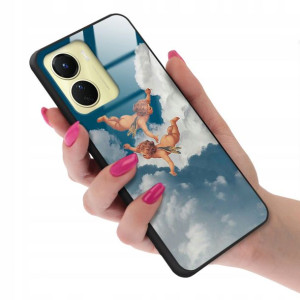 Etui GLASS do VIVO Y16 4G Angel Aniołki Top Wzory