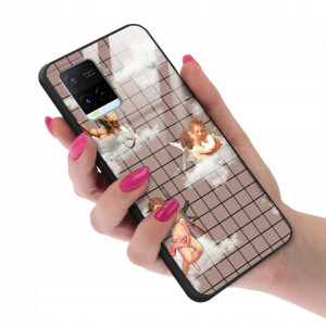 Etui Glass do VIVO Y21 Case Aniołki Angel Wzory
