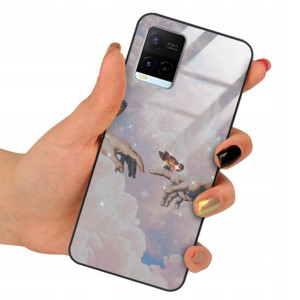 Etui Glass do VIVO Y21 Case Butterfly Motyle Wzory