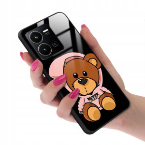 Etui Glass do VIVO Y35 Teddy Bear Modne Top Wzory