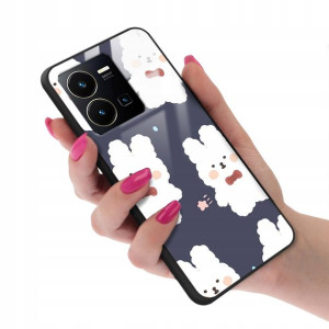 Etui GLASS do VIVO Y35 We Bare Bears Misie Wzory