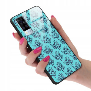 Etui GLASS do VIVO Y51 2020 Kwiaty Wiosenne Wzory