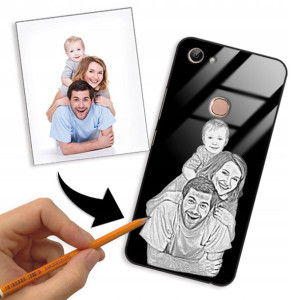 Etui Glass do VIVO Y83 Szkic Rysunek Własne Foto