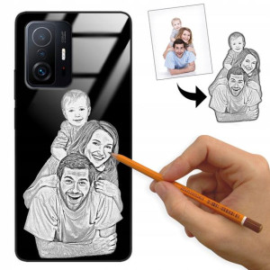 Etui Glass do XIAOMI 11T PRO Rysunek Własne Foto