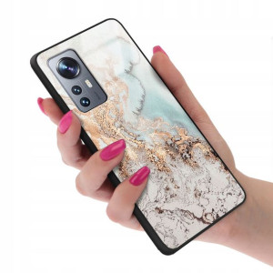 Etui Glass do XIAOMI 12 5G Pink Rose Gold Wzory
