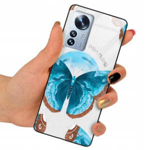 Etui Glass do XIAOMI 12 PRO 5G Motyle Case Wzory