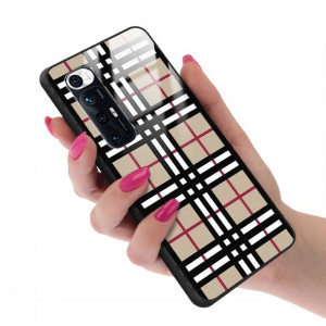 Etui GLASS do XIAOMI Mi 10s Kratka Pattern Wzory