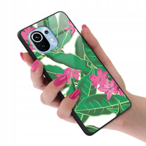 Etui GLASS do XIAOMI Mi 11 Kwiaty Wiosenne Wzory