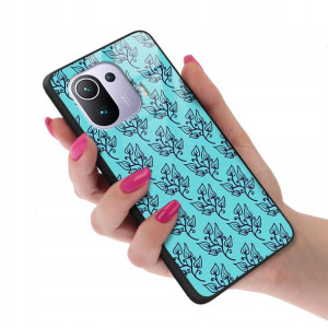 Etui GLASS do XIAOMI Mi 11 PRO Kwiaty Wiosna Wzory