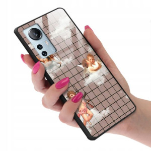 Etui GLASS do XIAOMI MI 12 LITE Aniołki Top Wzory