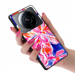Etui Glass do XIAOMI MI 12S ULTRA Kwiaty Top Wzory