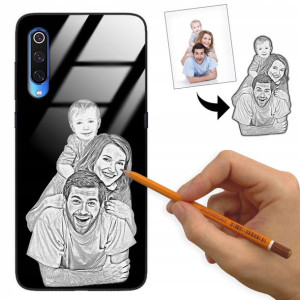 Etui Glass do XIAOMI Mi 9 Rysunek Własne Zdjęcie