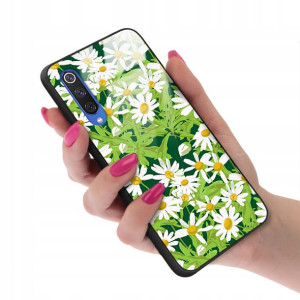 Etui GLASS do XIAOMI Mi 9SE Kwiaty Wiosenne Wzory