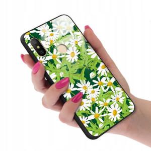 Etui GLASS do XIAOMI MI A2 LITE Kwiatowe Top Wzory