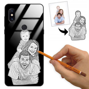 Etui Glass do XIAOMI MI MIX 3 Rysunek Własne Foto