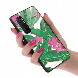 Etui GLASS do XIAOMI MI NOTE 10 LITE Kwiaty Wzory