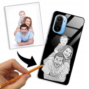 Etui Glass do XIAOMI POCO F3 Rysunek Własne Foto