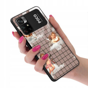 Etui Glass do XIAOMI POCO M4 PRO 5G Aniołki Wzory