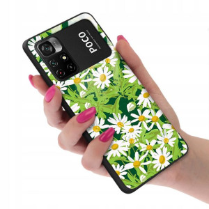 Etui GLASS do XIAOMI POCO M4 PRO 5G Kwiatowe Wzory