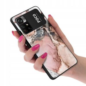 Etui Glass do XIAOMI POCO M4 PRO 5G Marmurki Wzory