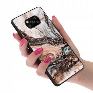 Etui Glass do XIAOMI POCO X3 Case TOP Marble Wzory