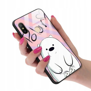 Etui Glass do XIAOMI REDMI 6 PRO Bare Bears Wzory