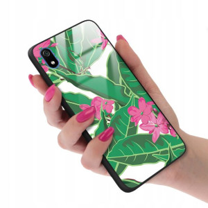 Etui GLASS do XIAOMI REDMI 7A Kwiaty Wiosna Wzory