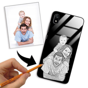 Etui Glass do XIAOMI REDMI 7A Rysunek Własne Foto